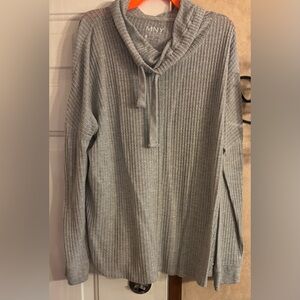 Marc New York Light Gray Cowl Neck Sweater